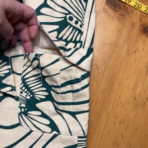 J.CREW Printed Canvas Button Tie Front Skirt - Picture 6 of 9